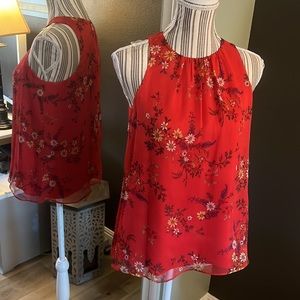 🔥1 hour sale. Vince Camuto, red sleeveless top, XS